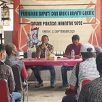 Suasana sosialisasi Pemilihan Bupati dan Wakil Bupati (Pilbup) Gresik 2020 yang digelar KPU bekerja sama dengan KWG. foto: ist.