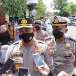 Kapolres Kediri, AKBP Agung Setyo Nugroho, saat memberi keterangan kepada awak media. Foto: Ist