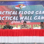 Tactical Floor Game dan Tactical Wall Game pengamanan Pilkada 2024 yang digelar Polresta Sidoarjo.