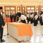 Pelantikan anggota PPS di Kota Probolinggo.