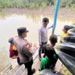 Polisi melakukan pendalaman di tempat penemuan potongan tubuh payudara.