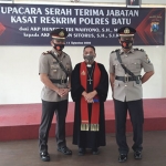 Upacara serah terima jabatan Kasat Reskrim Polres Batu. (foto: ist).