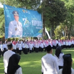 Upacara peringatan Harkopnas ke-76 di halaman Balai Kota Kediri. Foto: Ist.