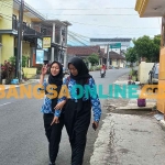 Kondisi Jalan Hasanudin yang rawan kecelakaan karena minimnya rambu lalu lintas. Foto: ADI WIYONO/BANGSAONLINE