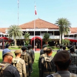 Upacara Hari Lahir Pancasila di Halaman Balai Kota Kediri. Foto: Ist