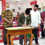 Deklarasi damai tokoh agama dan tokoh masyarakat untuk menolak aksi anarkisme, kekerasan, dan teror dalam Pilbup Blitar 2020.