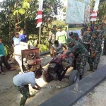 Dandim Ponorogo mengecek pelaksanaan TMMD.