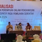 Sosialisasi peran perempuan dalam pengawasan pilkada 2024 yang digelar Bawaslu Kota Madiun. Foto: HENDRO SUHARTONO/ BANGSAONLINE