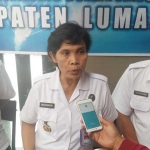 Kepala BNNK Lumajang saat mengungkap semua kegiatan di tahun 2017