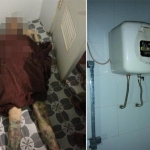 Kondisi korban saat ditemukan, dan mesin water heater yang menyebabkan korban tewas.