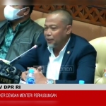 H. Syafiuddin  saat rapat kerja dengan Menteri Perhubungan di Gedung Komisi V DPR RI, Selasa (7/6/2022).