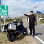 Saat solo touring ke Bima. foto: istimewa