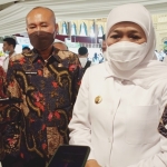 Gubernur Jatim Khofifah Indar Parawansa didampingi Pj Sekdaprov Jatim Wahid Wahyudi. foto: DEVI FITRI AFRIYANTI/BANGSAONLINE