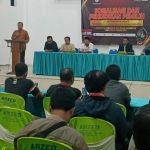 Sosialisasi pilkada serentak 2024 yang digelar KPU Jatim bersama PPI Sidoarjo, Rabu (18/9/2024) malam. Foto: Ist.