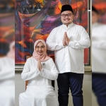 Bupati Kediri, Hanindhito Himawan Pramana, bersama istrinya, Eriani Annisa.