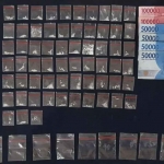 Barang bukti berupa 63 paket sabu milik tersangka berinisial AH yang ditangkap Satresnarkoba Polres Sumenep.