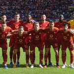 Skuad AS Roma saat bersua Monza di pekan ke-9 Serie A 2023/2024