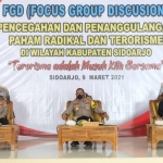 Polresta Sidoarjo menggelar Focus Group Discussion (FGD) di Gedung Serba Guna.