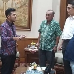 Pengurus Kamar Dagang dan Industri (Kadin) Jawa Timur audiensi dengan Wakil Gubernur Jatim, Emil Elestianto Dardak di Kantor Pemerintah Provinsi Jawa Timur di Surabaya. foto: IST/ BANGSAONLINE