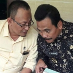 Qosim (kanan) dan Nurhamim dalam sebuah kesempatan.