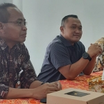 Direktur Teknik Usaha PD Pasar Surya, Suhendro, saat memberi keterangan kepada awak media terkait Lomba Pasar Pahlawan.