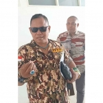 Ketua GM FKPPI Kabupaten Pasuruan, Ayik Suhaya, bersama Suryono Pane.