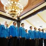 Wali Kota Malang HM Anton (tengah), foto bersama dengan para delegasi dari RRC dan UMM Malang, di ruang rapat Wali Kota. foto: humas