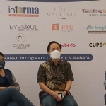 Foto (dari kiri) General Manager Marketing Communication Informa, Bertha Hapsari; Business Development Director Kawan Lama Group, Sugiyanto Wibawa, dan General Manager Marketing PT Food Beverages Indonesia, Lany Cucu, saat konferensi pers.