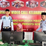 Layanan Kunjungan Online Idul Fitri 1443 H Lapas Narkotika Kelas IIA Pamekasan.