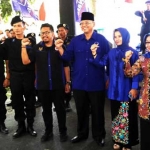 Ketua DPW NasDem Jatim Rendra Kresna, bersama Ketua DPD NasDem Jombang Mu