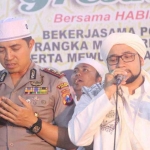 Kapolres AKBP Wahyu S. Bintoro berdoa bersama Habib Ja