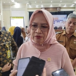 Anggota Komisi II DPR RI, Hj Haeny Relawati Widyastuti saat sosialisasi terkait pertanahan dan program PTSL.