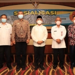 Pembukaan Sosialisasi Penerapan Manajemen Kinerja ASN dan Tata Cara Pengisian Jabatan Pimpinan Tinggi Pasca Pilkada Serentak Tahun 2020 serta Penegakan Disiplin PNS, Rabu (9/6).