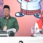 Paslon Gus Yani dan Bu Min saat mengikuti debat publik, beberapa waktu lalu. foto: ist.