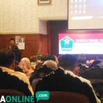 Plt. Wali Kota Malang, Sutiaji, saat membuka sosialisasi FPK Bakesbangpol Kota Malang, di ruang sidang Balai Kota, Senin (27/08). ft: Iwan/ BANGSAONLINE