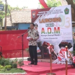 Pj Bupati Pamekasan, Masrukin, saat meresmikan ADM.