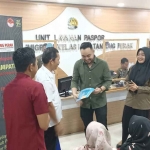 Jajaran Kanwil Kemenkumham Jatim saat memperingati HBI atau Hari Bhakti Imigrasi ke-74. 