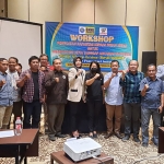 Foto Bersama BNNK Sidoarjo, bersama jurnalis di Premiere Place Hotel Juanda, pada Jumat (30/9/2022) siang.