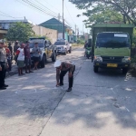 Lokasi kejadian kecelakaan di Wonoayu, Sidoarjo.