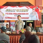 Kapolres Mojokerto Kota saat memberi sambutan.