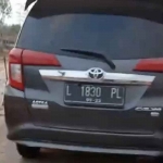 Mobil yang digunakan untuk penganiayaan di Suramadu terhadap AHS (21) warga Wonokusumo Lor.