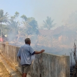 Lokasi kebun yang terbakar.