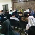 Wabup Moh. Qosim memimpin rapat koordinasi pergantian malam tahun baru. foto: ist.