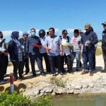 Peninjauan tanah sengketa di Desa Majungan, Kecamatan Pademawu, Pamekasan.