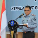 Kepala Kanwil Kemenkumham Jatim saat memberi sambutan.