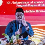 Bupati Kediri Hanindhito Himawan Pramana saat memberi sambutan.