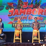 Gubernur Khofifah saat membuka 3rd Jambore BUMDesa Jatim di Tulungagung.