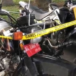 Motor pelat merah ikut diamankan dalam razia balap liar di Blitar. (foto: ist)