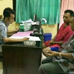 Tersangka Saikhulloh saat diamankan di Mapolres Pasuruan Kota.