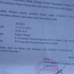 Surat permohonan audiensi dengan Pj. Bupati Pasuruan yang diajukan Format.